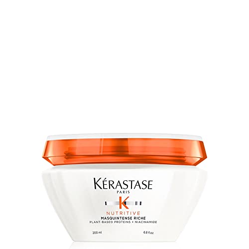 Kérastase Nutritive, Haarkur für sehr trockenes, feines bis mittleres Haar, Feuchtigkeitsspendend und pflegend, Ohne Parabene, Masquintense Riche Deep Nutrition, 200 ml