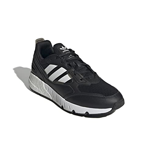 adidas ZX 1K Boost Sneaker Schuhe (Black/White, EU Schuhgrößensystem, Erwachsene, Numerisch, M, 44 2/3)