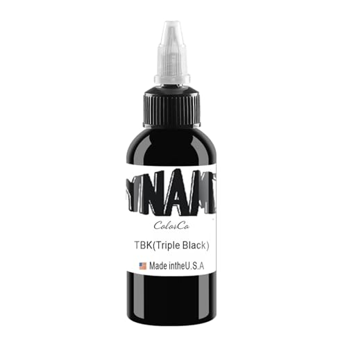 DLDN01 Schwarze Tattoo-Tinte - Neueste Stammes Färbung Permanent Body Make-up Super Schwarz (30 ML)