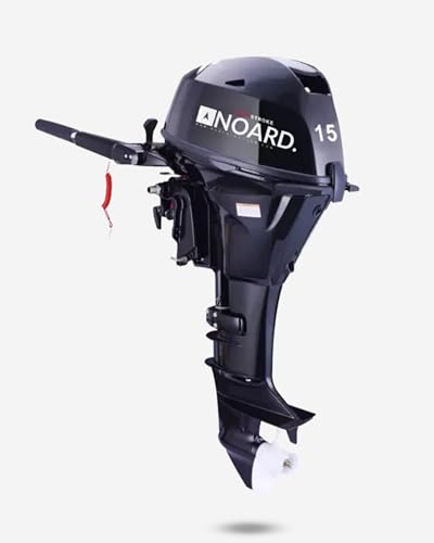 Noard Außenborder (Kurzschaft) | Leistungsstarker 15 PS Motor mit 11 kW | 362 ccm Hubraum | Handstartsystem | Robuste Bauweise & modernes Design | Externer 24-Liter Benzintank für lange Fahrzeiten