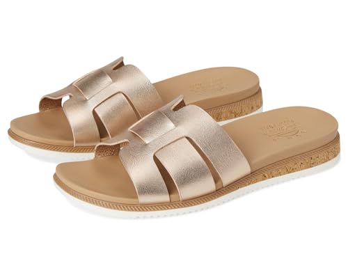 Skechers Damen Desert Kiss Low Peak Look Schiebe-Sandalen, Rosegold Duraleather, 37 EU