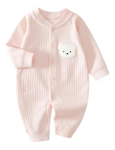 TootyTots Neugeborene Unisex Strampler, Langarm Overall 100% Baumwolle Weich & Bequem, (Cartoon B,0-3 Monate)