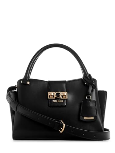 GUESS Handtasche Schultertasche Jane Satchel Black schwarz