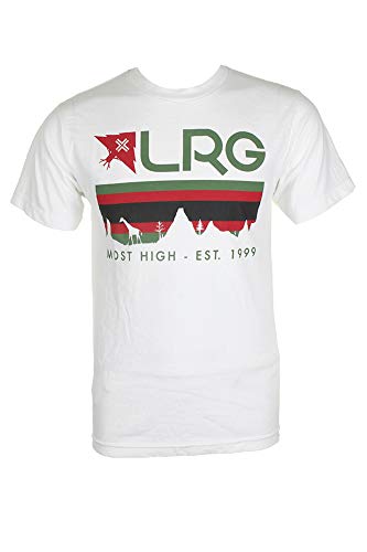 LRG Astro Land T-Shirt für Herren, Weiss/opulenter Garten, Klein
