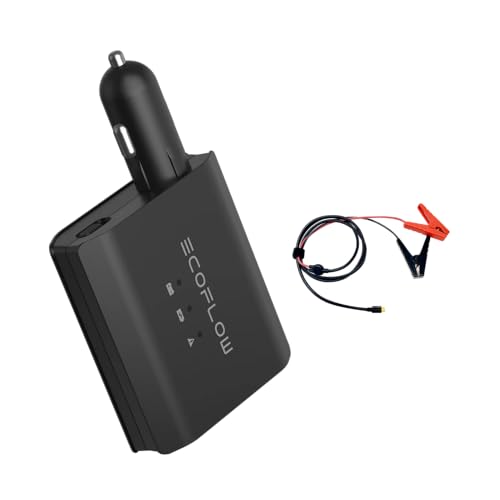 EcoFlow Smart Auto Batteriewächter, 12/24v Smart Auto-Batterieladegerät, Intelligentes Ladegerät Autobatterie,Batterieerhaltungsgerät und Desulfator fur AGM, LifePo4, Gel