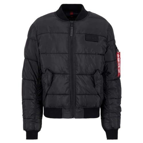 Alpha Industries MA-1 Puffer Bomber Bomberjacke für Herren Black