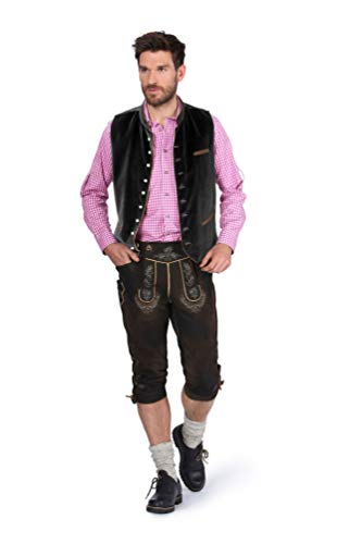 Stockerpoint Herren Trachtenweste Ricardo | Größen 44-64 | Traditionelle & hochwertige Weste mit verstellbarem Riegel I Perfekt für Trachten & Festlichkeiten