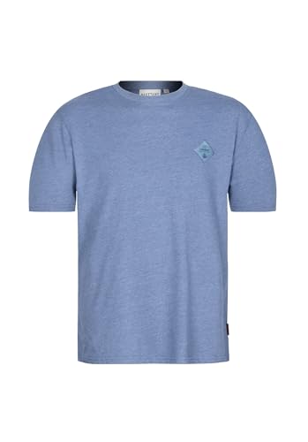 Naketano Herren T-Shirt Adonis Fischer, Farbe:Blue Melange, Größe:XL