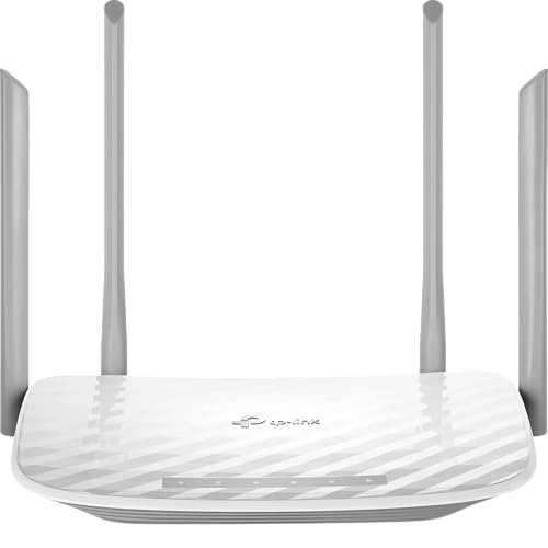 TP-Link Archer C50 AC1200 Dualband WLAN Wireless WiFi Router(Unterstützt Keine DSL-Funktion, 300 Mbit/s(2.4GHz)+867 Mbit/s(5GHz), App Steuerung, IPv6, USB 2.0, Print/Media/FTP Server)