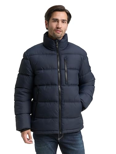 TOM TAILOR Herren 1046974 Puffer-Jacke Aus Wasserabweisendem Material, 10668 - Sky Captain Blue, L EU