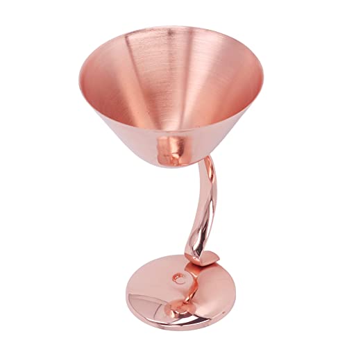 HOHXFYP Cocktailgl?ser,150ml Gro?e Kapazit?t Lebensmittelqualit?t Edelstahl Martini Gl?ser,Langlebig und Strapazierf?hig Metall Weingl?ser