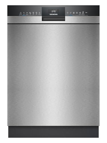 Siemens SN43HS03TE iQ300, Unterbau Geschirrspüler 60 cm, Besteckkorb, Bestätigte Hygieneleistung, smartStart, Oberkorb höhenverstellbar, varioSpeed, Programm-Assistent, aquaStop, Gebürsteter Stahl