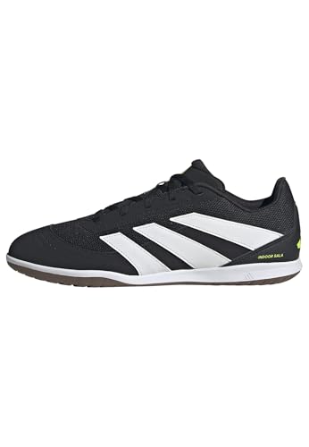 adidas Unisex Predator Club Indoor Sala Football Boots, core Black/FTWR White/Lucid Lemon, 39 1/3 EU