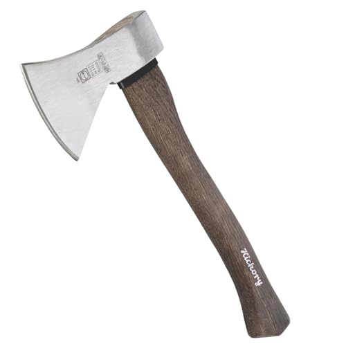 RUTHE Beil Hickory 600 g | Profi-Tool für Garten & Wald | Geschmiedet Gehärtet | DIN 5131B VPA/GS Geprüft | Ergonomischer Stiel | Gala-BAU Qualität