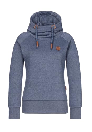 Naketano Mandy Spezial Women Hoody Kapuzenpullover (DE/NL/SE/PL, Alphanumerisch, XL, Regular, Regular, Indigo Blue Melange)