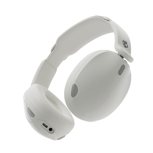 Skullcandy Hesh 540 ANC kabelloser Over-Ear-Bluetooth-Kopfhörer, mit THX Spatial Audio, Adaptive Noise Cancelling, Personal Sound, bis zu 65 Stunden Akkulaufzeit, Mikrofon für iPhone Android - Bone