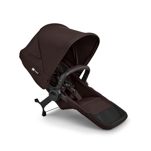 Bugaboo Donkey 6 Double Erweiterungsset, verwandelt Donkey 6 single in einen Geschwisterkinderwagen für Neugeborene & Kleinkinder, Doppelkinderwagen mit wendbarem Sitz, Cocoa Brown