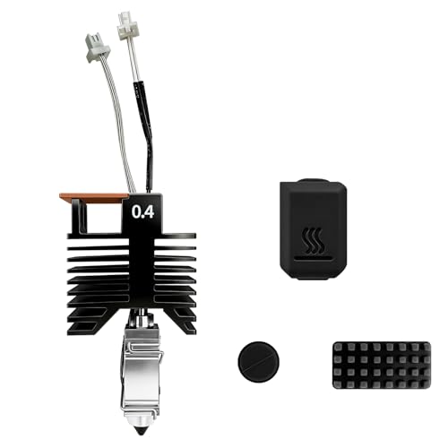 For Snapmaker U1 Hotend 24v 48w Ceramic Heating Block Kit Pre-Installed 0.4MM High Flow Hardened Steel Nozzle and High-Temperature Resistant Silicone Sleeve for Snapmaker U1 3D Pirnter Accessories