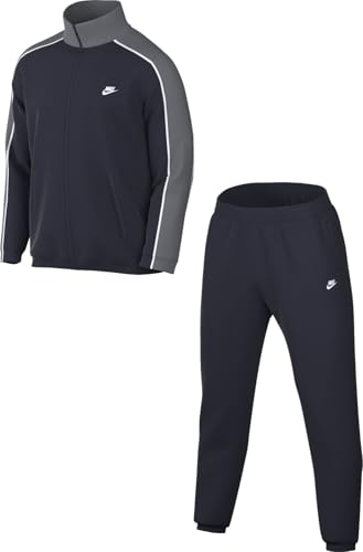 Nike Herren Club Pk Trainingsanzug, Obsidian/Smoke Grey/White/Whit, M