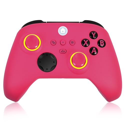 SWCTIM Xbox Controller Wireless für Xbox One, Xbox Series X/S, Xbox One X/S,2.4GHz RGB LED Licht Wireless Controller mit 3.5mm Kopfhörerbuchse,Rosa