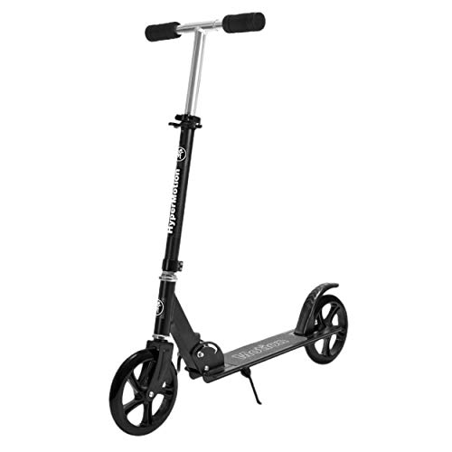 HyperMotion, Kinderroller, Roller für Kinder, faltbar, ab Kleinkind Junge Mädchen, Kinderscooter für Mädchen und Jungen ab 8 Jahre, Kickboard, Tretroller, Schwarz