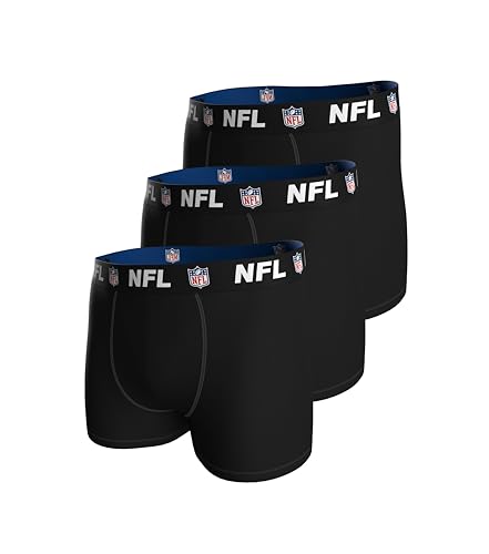 NFL Herren Shield 3pk Boxers, Schwarz, XL EU