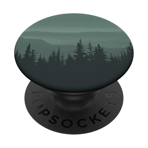 Salbeigrün Berge Wald Natur Dunkelgrün PopSockets Klebender PopGrip