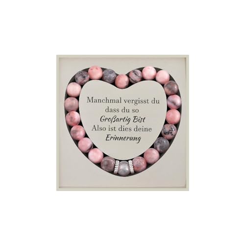 Lueaurra Geschenke für Frauen Armband Natursteine Frau Idee Original Geschenk Teenager Mädchen Geschenke Weihnachten Frau Geburtstagsgeschenk Armband Geschenk für Ehefrau Mutter Schwester Freundin