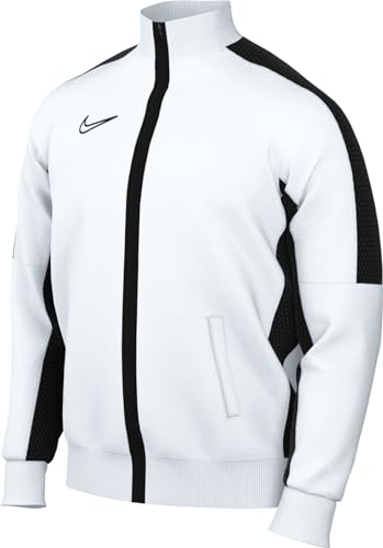 Nike Herren M Nk Df Acd23 Trk Jkt Knit Soccer Track Jacket, White/Black/Black, M EU