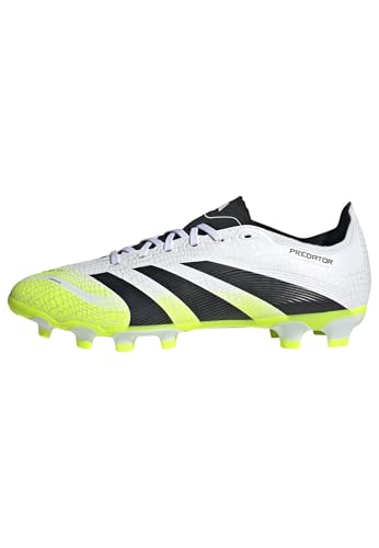 adidas Unisex Predator League Multi Ground Football Boots Fußballschuhe, FTWR White/core Black/Lucid Lemon, 43 1/3 EU