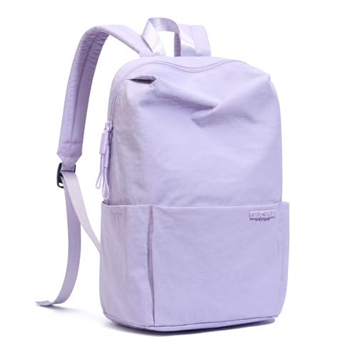 Aulenge Rucksack Herren Damen Groß Schulrucksack Wasserdichter Schulrucksack Teenager Lässig Rucksack für Schule Uni Lila