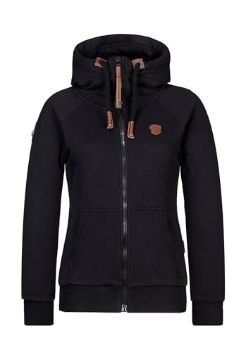 Naketano Damen Sweatjacke, Schwarz, M