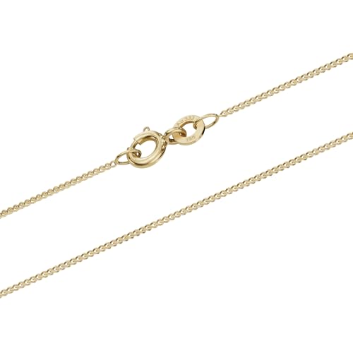 hoplo holzenplotz Goldkette Panzerkette Breite 0,8mm - 333-8 Karat Gold, Kettenlänge:45 cm Damenkette