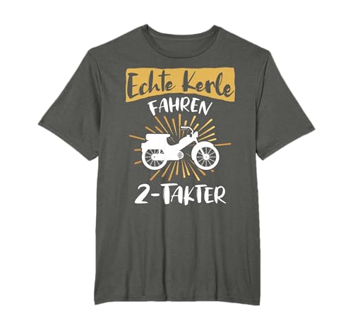 Mofa Moped Zweitakt 2-Takter Spruch Herren Geschenkidee Mann T-Shirt