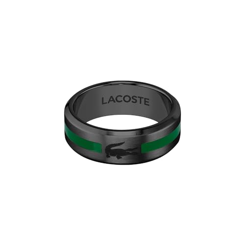Lacoste Ring für Herren Kollektion BASELINE mit Schwarzer Ionenbeschichtung (IP) - 2040084H