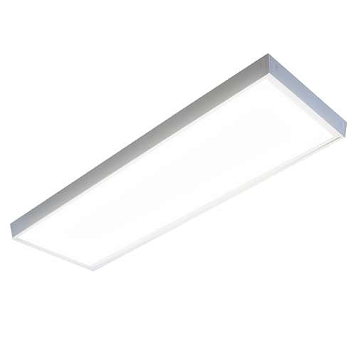 LUXULA LED Deckenleuchte lang 120cm - 36W, 4000K Neutralweiß, 3600lm – LED Panel 120x30cm inkl. 230V Netzteil – Flache LED Deckenlampe für Wohnzimmer, Schlafzimmer, Küche, Büro - 120x30x6,4cm