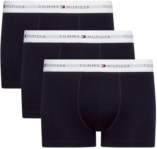 Tommy Hilfiger Herren 3er Pack Boxershorts Trunks Unterwäsche, Blau (Desert Sky/Desert Sky/Desert Sky), XXL