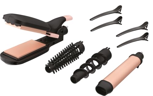 Rowenta CF4230F0 Infinite Looks 14-IN-1 MULTISTYLER mit Zubehör für verschiedene Looks, leistungsstarke Technologie, konstante Temperatur von 190 Grad, Kaltspitzensystem zum Modellieren, auch für