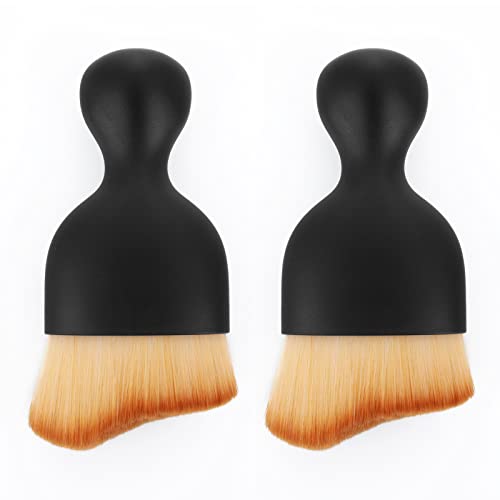 Cobee Auto Innenreinigung Weiche Bürste. Kein Kratzer, 2 Pakete Auto Reinigungsbürsten Stauber mit weichen Borsten, Armaturenbrett Air Outlet Gap Staub Entfernung Bürsten für Automovie (Stil A)