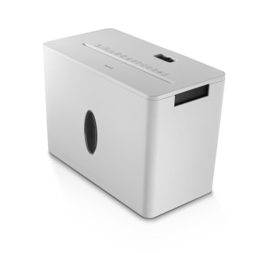 Hama Aktenvernichter P4 T4 E3, 8l Papierkorb mit Sichtfenster DSGVO konform