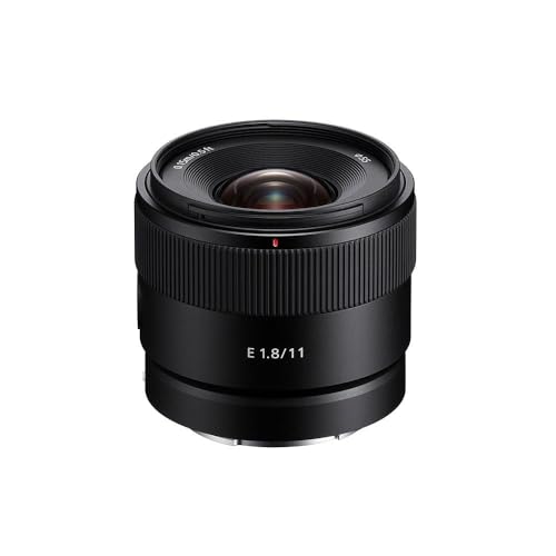 Sony SEL11F18 – 11 mm F1.8 APS-C Weitwinkel-Festbrennweiten-Objektiv (E-Mount, kompakt & lichtstark, ideal für Vlogging, Landschaft & Architektur, kompatibel mit A7-Serie, ZV-E10 & A6000-Serie)