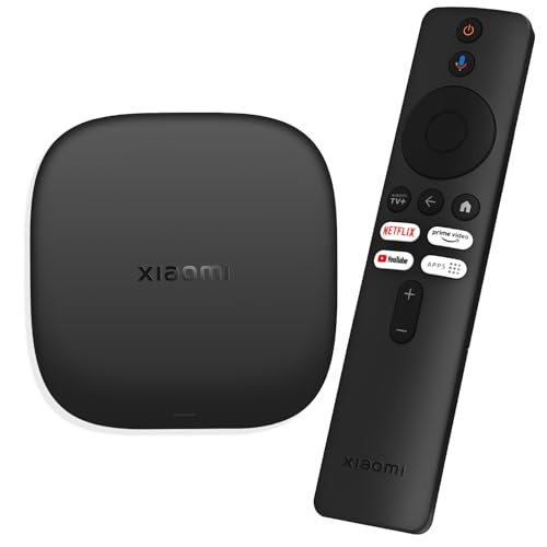 Xiaomi TV Box S (3rd Gen), 4K Ultra HD Streaming Media Player, 32GB ROM Smart TV Box, unterstützt Google TV, Google Assistant, HDR10+, Dolby Vision, Dolby Atmos, DTS:X, Kabellose Projektion, WiFi 6