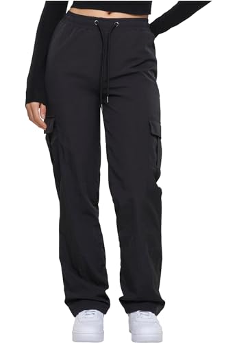 Urban Classics Damen Hose Ladies Nylon Cargo Pants Black M