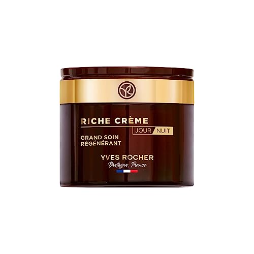 Yves Rocher RICHE CRÉME - Intensivpflege Tag & Nacht - Anti Aging Gesichtscreme - Mit Öl aus 1000 Rosen für intensive Zellregeneration-75ml