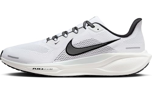 Nike Pegasus 41 Herren Straßenlaufschuh, White/Black-Pure Platinum-Summit White, 44 EU
