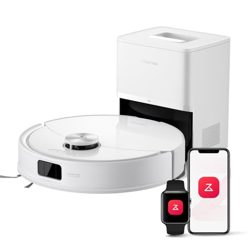 roborock Q10 S5+ Saugroboter mit Wischfunktion, 10.000 Pa HyperForce Saugkraft, Dual Anti-Tangle System, Auto Lifting Mopping, Ideal für Tierhaare, Teppiche, Hartböden (Weiß)