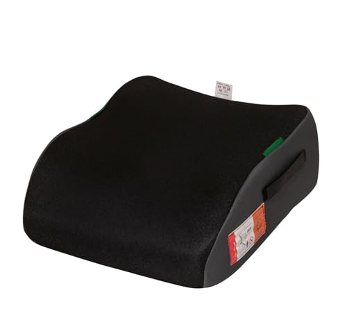 UNITED KIDS Autokindersitz Safari Gruppe II/III EU Norm ECE R129 Sitzerhöhung für Kinder von 135-150cm, Farbe:schwarz-grau