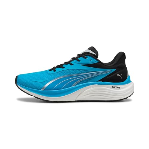 PUMA Herren Electrify Nitro 4 Straßen-Laufschuh, Speed Blue schwarz, 43 EU