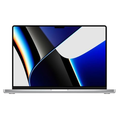 Apple MacBook Pro 2021 mit Apple M1 Pro Chip, 8-Core-CPU, 14-Core-GPU (14 Zoll, 16 GB RAM, 512 GB SSD-Speicher) (QWERTY, Englisch), Silber (Generalüberholt)