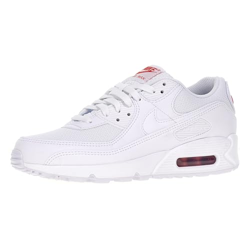 Nike Air Max 90 White/White-LT Crimson 44.5 EU